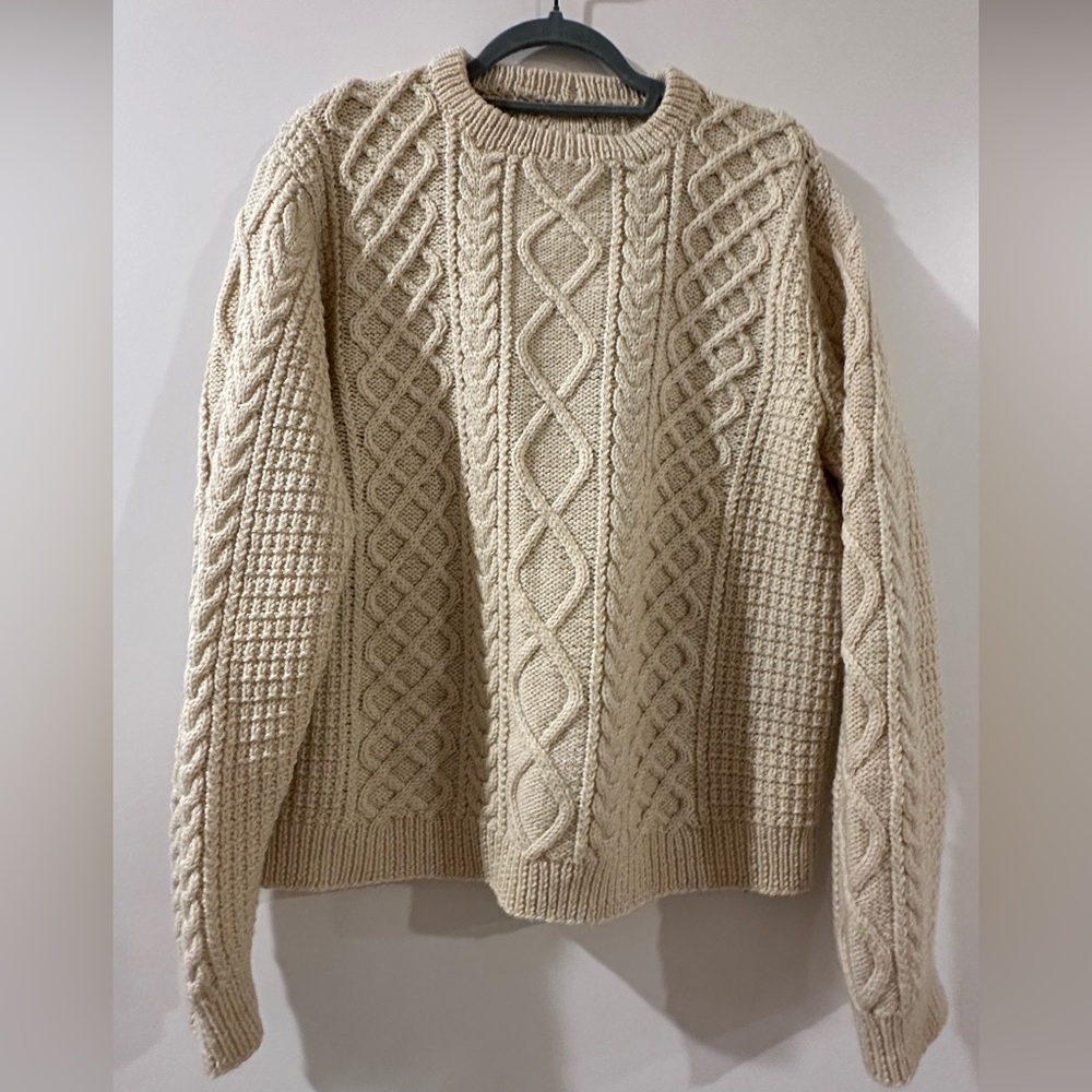 Vintage Wool Cable Knit Sweater
